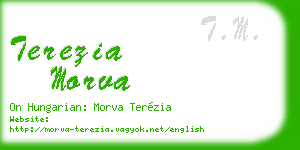 terezia morva business card