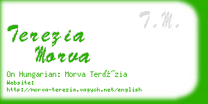 terezia morva business card